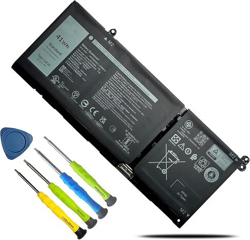 41Wh G91J0 Battery for Dell Latitude 3520 3420 3320 3330 Inspiron 3510 3511 3515 5310 5410 5418 5510 5515 5518 14 Plus 7420 7415 2-in-1 Vostro 3510 3515 5620 5625 Series V6W33 TN70C 0WV3K8 in Kuwait
