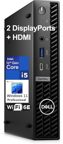 Dell OptiPlex 7020 MFF Mini PC 7000 Business Desktop Computer, Intel 6-Core i5-12500T (Beat i7-11700T), 64GB DDR5 RAM, 1TB PCIe SSD, WiFi6E, 2 DisplayPort + HDMI, Windows 11 Pro in Kuwait