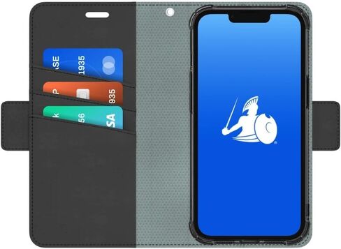 حافظة DefenderShield EMF للحماية و5G مضادة للإشعاع لهاتف iPhone XR - حافظة RFID Blocking EMF Shield قابلة للفصل مع إغلاق مغناطيسي (أسود) in Kuwait