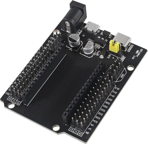 ESP32 GPIO Breakout Board 30Pins ESP32 Development Board Type-C USB and Micro USB CH340C WiFi+Bluetooth Ultra-Low Power Dual Core ESP32-DevKitC-32 ESP-WROOM-32 Expansion Board in Kuwait
