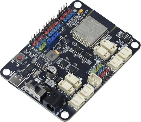 Maker-ESP32 Pro Board, 3A High-Current Motor Driver (4 Encoder or 4 DC/4 Servo), USB-C, 2.4GHz WiFi & Bluetooth, ESP32-WROOM-32E Microcontroller for Robotics Smart Cars STEM DIY in Saudi Arabia