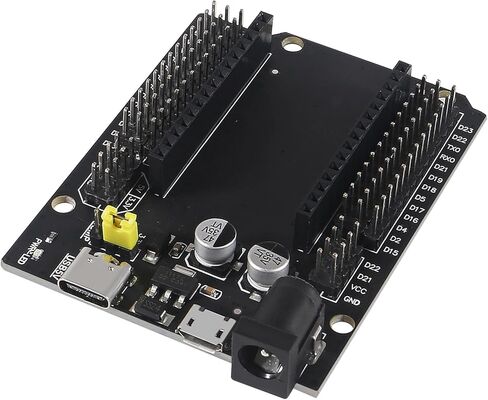 ESP32 GPIO Breakout Board 30Pins ESP32 Development Board Type-C USB and Micro USB CH340C WiFi+Bluetooth Ultra-Low Power Dual Core ESP32-DevKitC-32 ESP-WROOM-32 Expansion Board in Kuwait