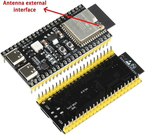 ESP32-S3 DevKitC-1 N16R8 ESP32 S3 WROOM-1-N16R8 وحدة WiFi + 5.0 لوحة تطوير الإنترنت بلوتوث مع هوائي 2.4 جيجا هرتز in Kuwait