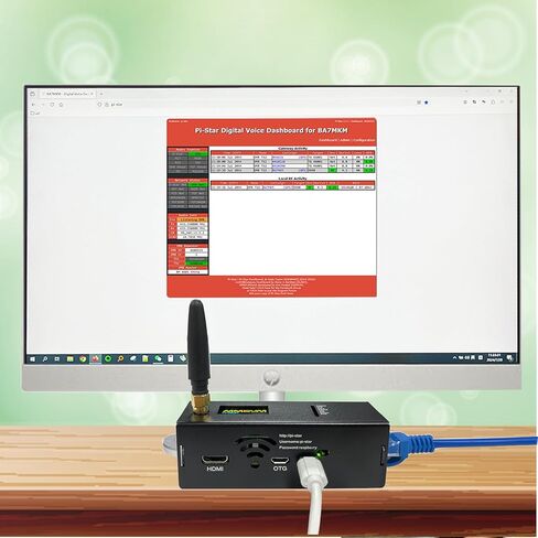 ترقية MMDVM Hotspot 4.2 مودم صوتي رقمي واي فاي وإيثرنت WLAN منفذ DMR D-Star YSF Raspbery Pi Zero 2W شاشة ملونة Pi-Star WPSD محملة مسبقًا 2 بطاقة TF in Kuwait