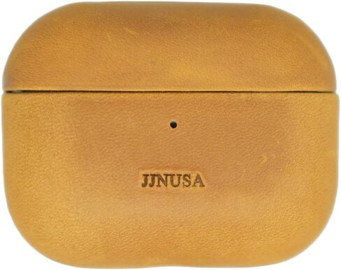 Handcrafted Crazy Horse Unique Leather Case for AirPods Pro 3rd Gen (2025), Vintage Aesthetic, Two-Tone Effect,Compatible with MagSafe, Compatible with Airpods Pro 3 darkbrown1 in Saudi Arabia