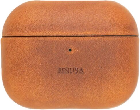 Handcrafted Crazy Horse Unique Leather Case for AirPods Pro 3rd Gen (2025), Vintage Aesthetic, Two-Tone Effect,Compatible with MagSafe, Compatible with Airpods Pro 3 darkbrown1 in Saudi Arabia