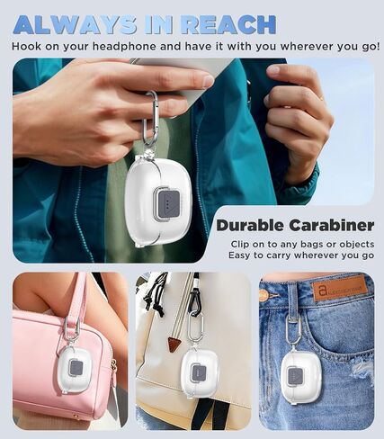 WADVCU [ترقية القفل الآمن] لغطاء حافظة JBL Tune Buds 2 مع مجموعة منظف، غطاء صلب شفاف واقٍ من مادة TPU متوافق فقط مع حافظة شحن سماعات الأذن JBL Tune Buds 2nd Gen مع سلسلة مفاتيح (شفاف) in Kuwait