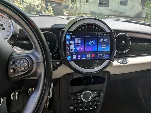 Car Radio Stereo for BMW Mini Cooper R56 2007-2014 with Wireless Carplay Android Auto, 9" IPS Touch Screen Android 13 Head Unit GPS WiFi Bluetooth SWC Backup Camera - 2+32G in Kuwait