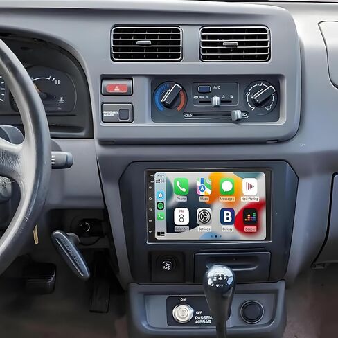 ستيريو سيارة PHEZEN مقاس 7 بوصة تعمل باللمس لسيارة Nissan Frontier 1998-2000، راديو سيارة Android 13 مع Carplay ونظام ملاحة GPS تلقائي BT Mirror Link WiFi كاميرا احتياطية 2+32G in Kuwait
