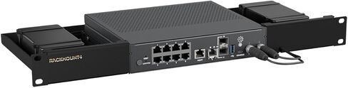 Rackmount.IT RM-CP-T7 Rack Mount Kit for Check Point 1575, 1575W, 1595, 1595W, 2530, 2530W, 2550, 2550W, 2560, 2560W, 2570, 2570W, and 3920 Firewalls - 1U, Front Ports, Jet Black Steel (RM-CP-T7) in Kuwait