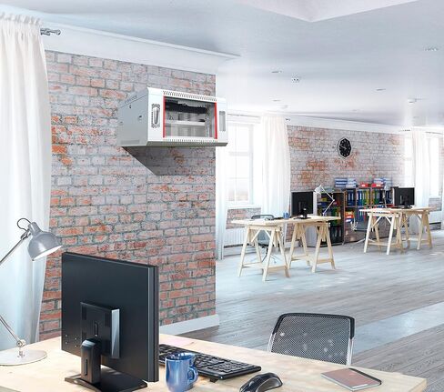 Sysracks 9U Grey Wall Rack Mount Server 19 "خزانة شبكة عميقة، رف الخادم مع مروحة، لوحات جانبية قابلة للإزالة، قفل الباب الزجاجي 24" خزانة الكمبيوتر الضميمة شبكة الرف حالة 9.600 in Kuwait