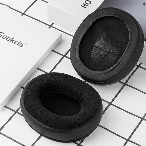 وسائد أذن بديلة من الجلد البروتيني والقطيفة من Geekria لسماعات SteelSeries Arctis 1/3/ 5/7/ 7+/ 7P/ 7P+/ 7X/ 7X+/ 9/ 9X/ Pro/Prime (أسود) in Kuwait