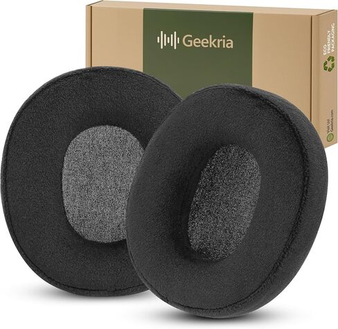 Geekria Comfort Velour Replacement Ear Pads for SteelSeries Arctis 1/3/ 5/7/ 7+/ 7P/ 7P+/ 7X/ 7X+/ 9/ 9X, Arctis Pro/Prime Headphones Ear Cushions (Black) in Kuwait