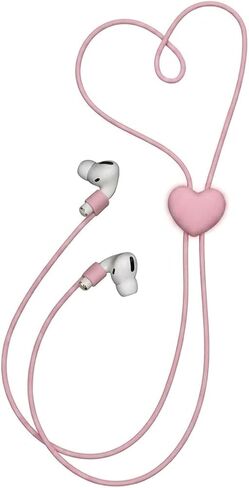Magnetic Anti-Lost Strap Compatible with AirPods Pro 2/Pro/3/2/1, Holder Cord with Adjustable Cute Clip, Removable Sliding Lock, Soft Silicone Lanyard for Running Workout Sports in Kuwait