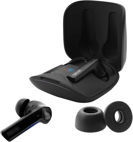 Klowcok Replacement Memory Foam Ear Tips for ASUS ROG Cetra True Wireless Earbuds, Comfort Fit (3 Pairs, S/M/L, Black) in Kuwait