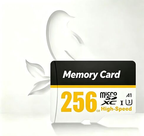 بطاقة ذاكرة Micro SD سعة 256 جيجابايت - بطاقة ذاكرة فلاش microSDXC UHS-I عالية السرعة مع محول SD، سرعة قراءة سريعة 100 ميجابايت/ثانية، أداء C10/U3/A2/V60، تسجيل فيديو بدقة 4K UHD وFull HD لجميع الأجهزة (Z6) in Kuwait