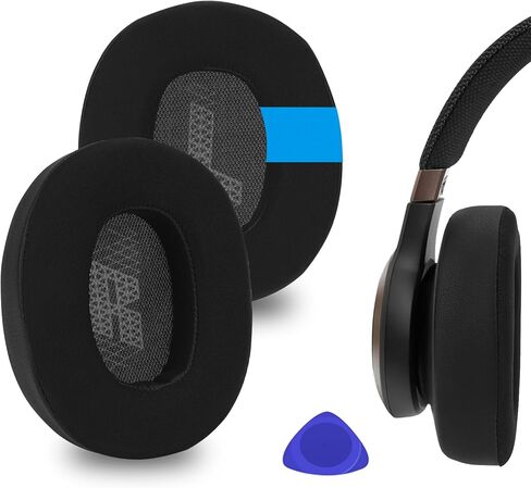 Geekria Sport Cooling-Gel Replacement Ear Pads for JBL Lifestyle E65BTNC, Duet NC, Live 650BTNC/ 660BTNC Headphones Ear Cushions, Repair Parts (Black) in Kuwait