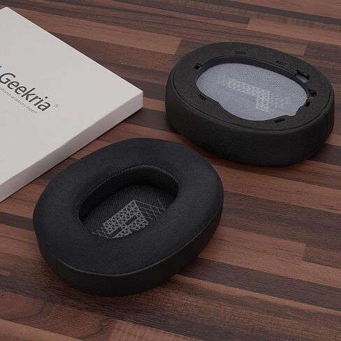 Geekria Sport Cooling-Gel Replacement Ear Pads for JBL Lifestyle E65BTNC, Duet NC, Live 650BTNC/ 660BTNC Headphones Ear Cushions, Repair Parts (Black) in Kuwait