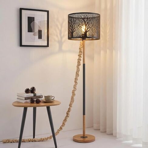 Hahafelt 4 Pcs 6 ft Fabric Cord Cover Decorative Cord Cover Burlap Cable Chain Sleeve for Chandelier Lamps Lighting Wires Cable Management in Kuwait