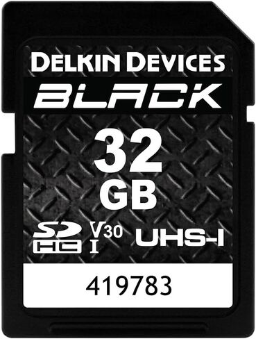 Delkin Devices 32GB Black SDXC UHS-I V30 Memory Card + 8-Slot SD Card Holder Case – 90MB/s Write, Rugged & Weather-Resistant Bundle in Kuwait