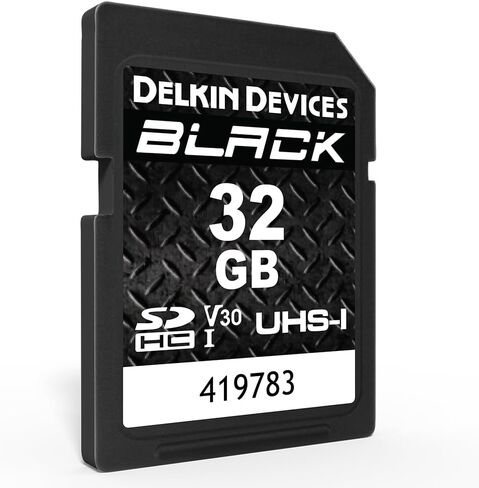 Delkin Devices 32GB Black SDXC UHS-I V30 Memory Card + 8-Slot SD Card Holder Case – 90MB/s Write, Rugged & Weather-Resistant Bundle in Kuwait