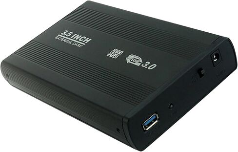 USB 3.0 to External 3.5" HDD Enclosure Case, Easy to Install Your HDD Away Damage, Black in Kuwait