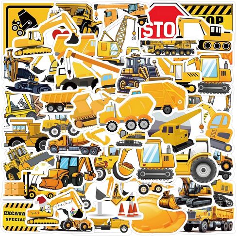 56Pcs School Bus Stickers for Kids Cartoon Vinyl Water Bottle Decal Boys and Girls Teen Party Gifts Laptop, Skateboard, Mobile Phone, Helmet, Refrigerator, Scrapbook, Diary, DIY Decoration in Kuwait