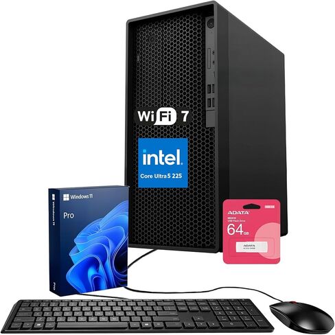 محطة عمل Lenovo ThinkStation P2 Tower Business، Intel Core Ultra 5 225 4.9 جيجا هرتز، 48 جيجا DDR5، 2 تيرابايت SSD، Wi-Fi 7، دعم 3 شاشات 4K، HDMI، DP، محرك الأقراص الضوئية، AI PC، Windows 11 Pro، مع حزمة in Kuwait