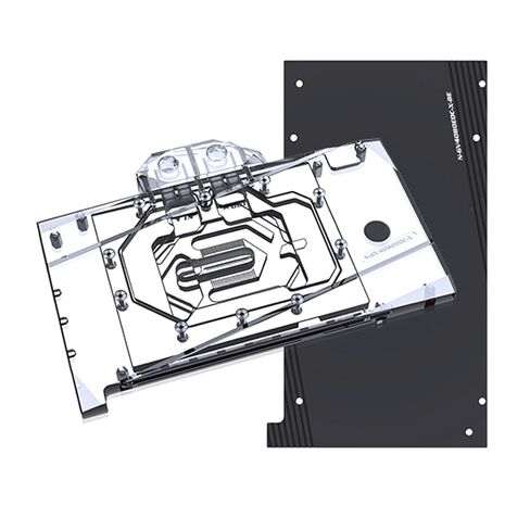 GPU Water Block Use for Gigabyte AORUS GeForce RTX4090 AERO Gaming OC Master 24G Graphics Card - Copper GPU Water Cooling Block with Metal Backplate/RGB Aura 5V RBW in Kuwait