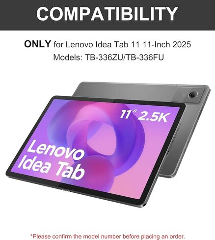 for Lenovo Idea Tab 11'' 2025 Case with Keyboard, Detachable Bluetooth Keyboard for Idea 11inch Tablet Cover with Pen Holder, Smart Keypad Folio for Lenovo Tab 2025 Release TB-336ZU/336FU, Black in Kuwait