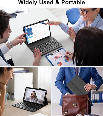 for Lenovo Idea Tab 11'' 2025 Case with Keyboard, Detachable Bluetooth Keyboard for Idea 11inch Tablet Cover with Pen Holder, Smart Keypad Folio for Lenovo Tab 2025 Release TB-336ZU/336FU, Black in Kuwait