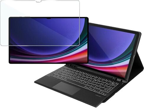 SaharaCase لجهاز Galaxy Tab S9+ وTab S9 FE+ مجموعة أدوات مقاس 12.4 بوصة - حافظة لوحة مفاتيح ProTouch مع واقي شاشة ZeroDamage in Kuwait