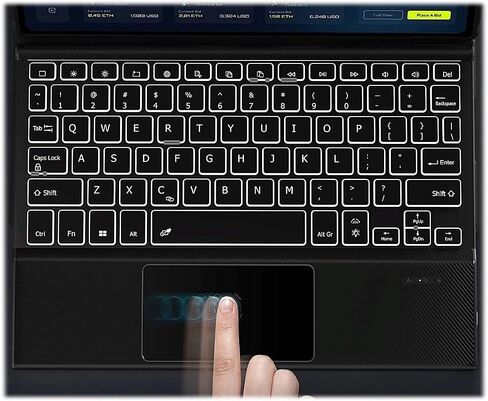 SaharaCase لجهاز Galaxy Tab S9+ وTab S9 FE+ مجموعة أدوات مقاس 12.4 بوصة - حافظة لوحة مفاتيح ProTouch مع واقي شاشة ZeroDamage in Kuwait