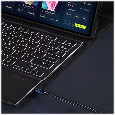 SaharaCase لجهاز Galaxy Tab S9+ وTab S9 FE+ مجموعة أدوات مقاس 12.4 بوصة - حافظة لوحة مفاتيح ProTouch مع واقي شاشة ZeroDamage in Kuwait