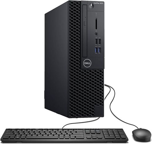 كمبيوتر مكتبي Dell OptiPlex 3070 SFF، Intel الجيل الثامن Core i5-8500، ذاكرة وصول عشوائي 8 جيجابايت، 256 جيجابايت SSD، لوحة مفاتيح وماوس، HDMI، WiFi، BT، OptiPlex Desktop Windows 11 Pro (متجدد) in Kuwait