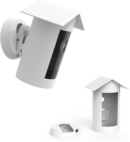 Waterpoor Silicone Cover for Ring Outdoor Cam Plus(Black/White) (Black) in Kuwait