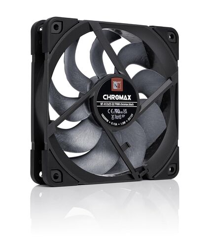 Noctua NF-A12x25 G2 PWM chromax.Black, Premium-Quality Quiet 120mm PC Fan (Black) in Kuwait