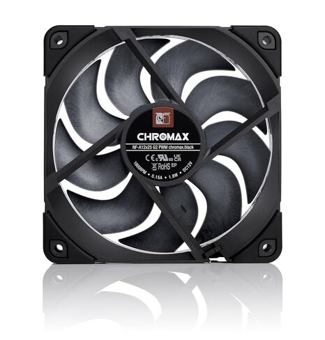 Noctua NF-A12x25 G2 PWM chromax.Black, Premium-Quality Quiet 120mm PC Fan (Black) in Kuwait