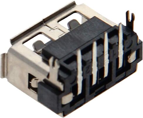 15 قطعة USB-A أنثى المقبس وصلة مرفاع 4 دبوس عودة إدراج 90 درجة كرة لولبية حافة PCB موصل ، إصلاح استبدال محول ، WuJuntool in Kuwait