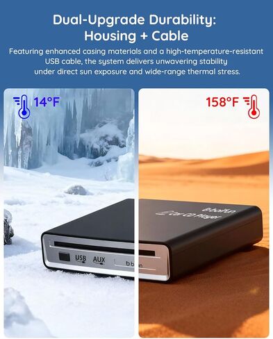 مشغل أقراص مضغوطة محمول للسيارة، مشغل أقراص مضغوطة خارجي للسيارة، توصيل وتشغيل USB، جهاز فك تشفير مدمج لصوت AUX محسن، مضاد للتخطي، وظيفة الاستئناف، متوافق مع معظم السيارات، سيارات الدفع الرباعي، الشاحنات، التلفزيون، الكمبيوتر الشخصي in Saudi Arabia