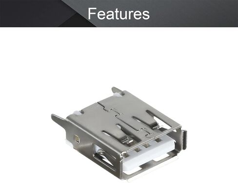 15 قطعة USB-A أنثى المقبس وصلة مرفاع 4 دبوس 180 درجة عمودي مستقيم إدراج موصل PCB ، إصلاح استبدال محول ، WuJuntool in Kuwait