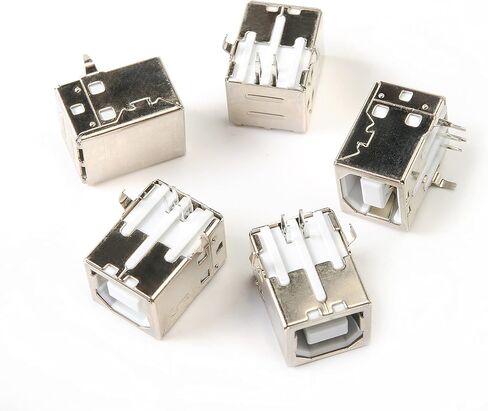 PCB USB Connector Type B Female Jack 4 Pin 90 Degree 5Pcs,WuJuntool in Kuwait