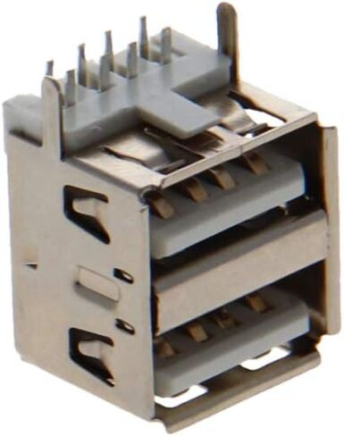 20 قطعة USB-A أنثى المقبس وصلة مرفاع 8 دبوس طبقة مزدوجة أفقي كرة لولبية حافة PCB موصل ، إصلاح استبدال محول ، WuJuntool in Kuwait