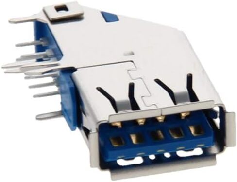 PCB USB موصل USB-AF 3.0 أنثى جاك 9 دبوس الجانب إدراج 90 درجة 5 قطعة، WuJuntool in Kuwait