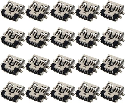20 قطعة PCB USB موصل 5P أنثى جاك 5 دبوس لوحة غرق الجسم قصيرة ، WuJuntool in Kuwait