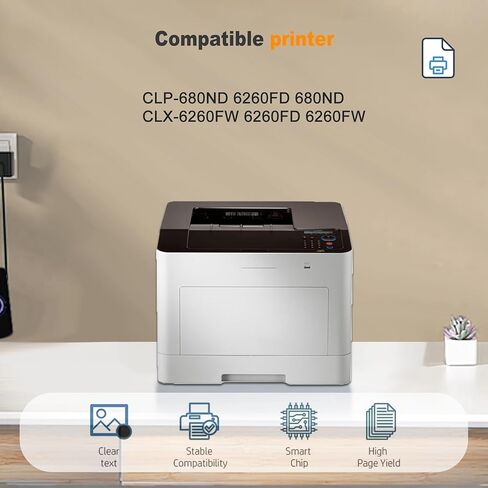 عبوة واحدة من حاوية مسحوق الحبر الأسود CLT-W506 (مع رقاقة) تنتج 14,900 صفحة متوافقة مع طابعة Samsung CLP-680ND 6260FD 680ND CLX-6260FW 6260FD 6260FW in Kuwait