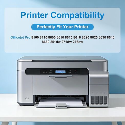 950XL استبدال خراطيش الحبر الأسود لحزمة التحرير والسرد لخراطيش الحبر HP 950 المتوافقة مع طابعة HP OfficeJet Pro 8100 8600 8610 8615 8620 8625 251dw 271dw الطابعة (2 حزمة) عالية الإنتاجية مع V17.2.1 in Kuwait