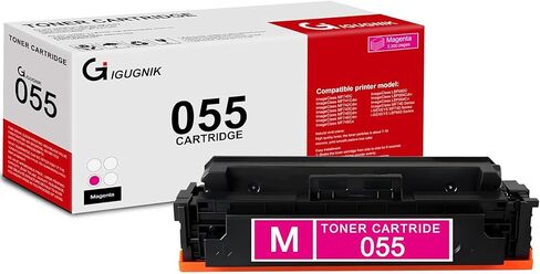 عبوة واحدة 055 3014C001 خرطوشة حبر أرجوانية متوافقة مع 055 لطابعة Canon 055 ImageClass MF740 LBP660C LBP664Cdw LBP664Cx MF740C MF741Cdw MF742Cdw MF743Cdw MF745Cdw in Kuwait