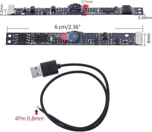 Multi Functional Laptop USB Camera Module 720P High Definition, Face Recognition Versatile Usage Easy Installation ABS Webcam in Kuwait