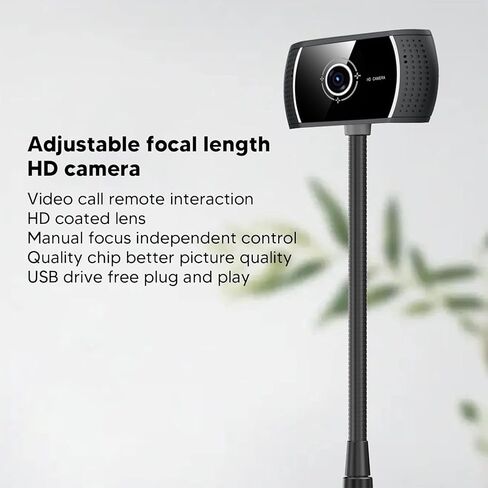 كاميرا ويب متدفقة مع ميكروفون لإلغاء الضوضاء 30FPS 720P Lens للعمل عن بعد والتدريس عبر الإنترنت N in Kuwait
